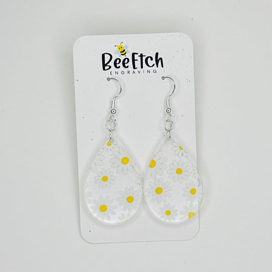 Field of Daisies Katie Teardrop Dangle Earrings