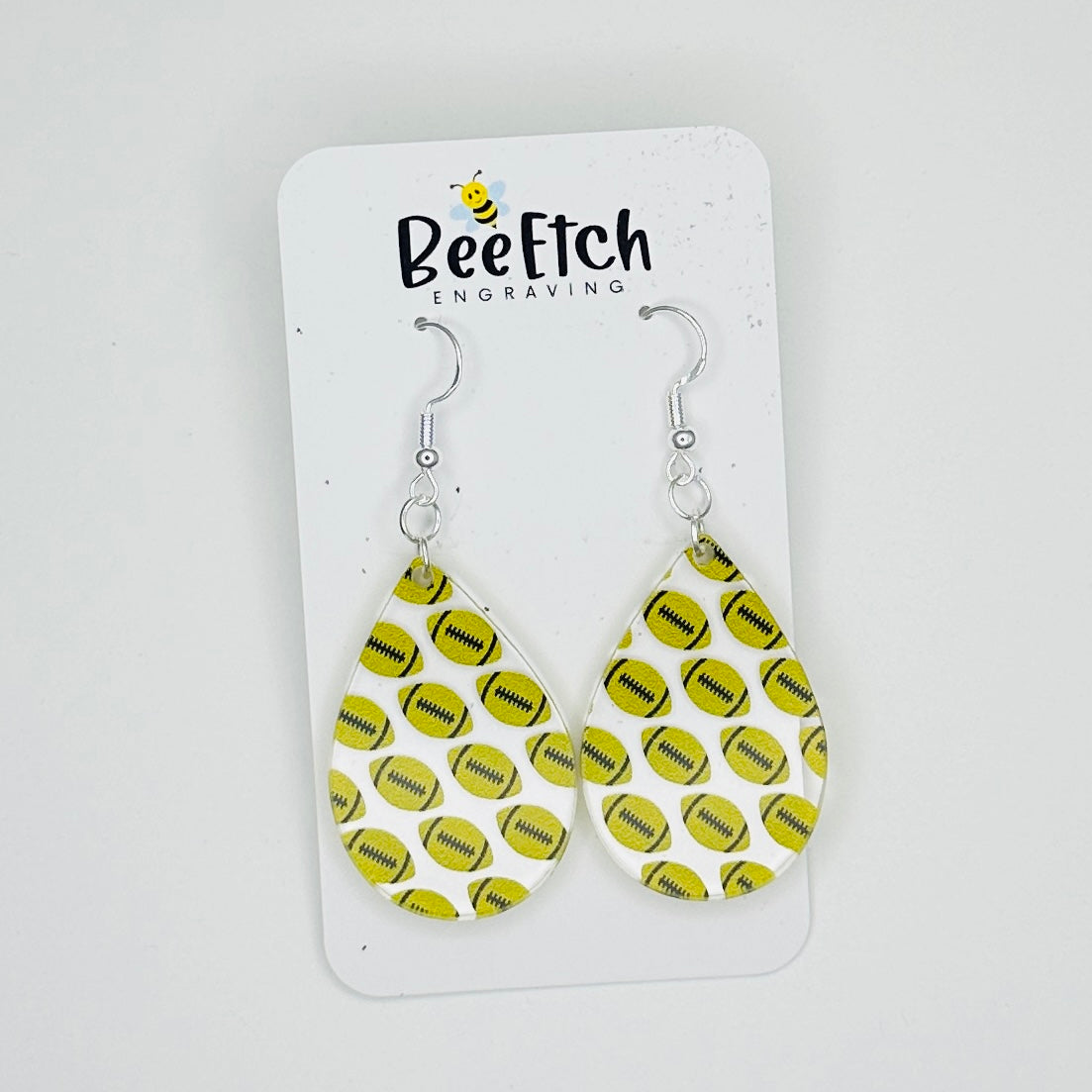 Football School Colors Katie Teardrop Dangle Earrings