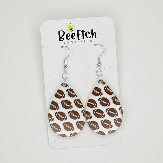 Classic Football Katie Teardrop Dangle Earrings