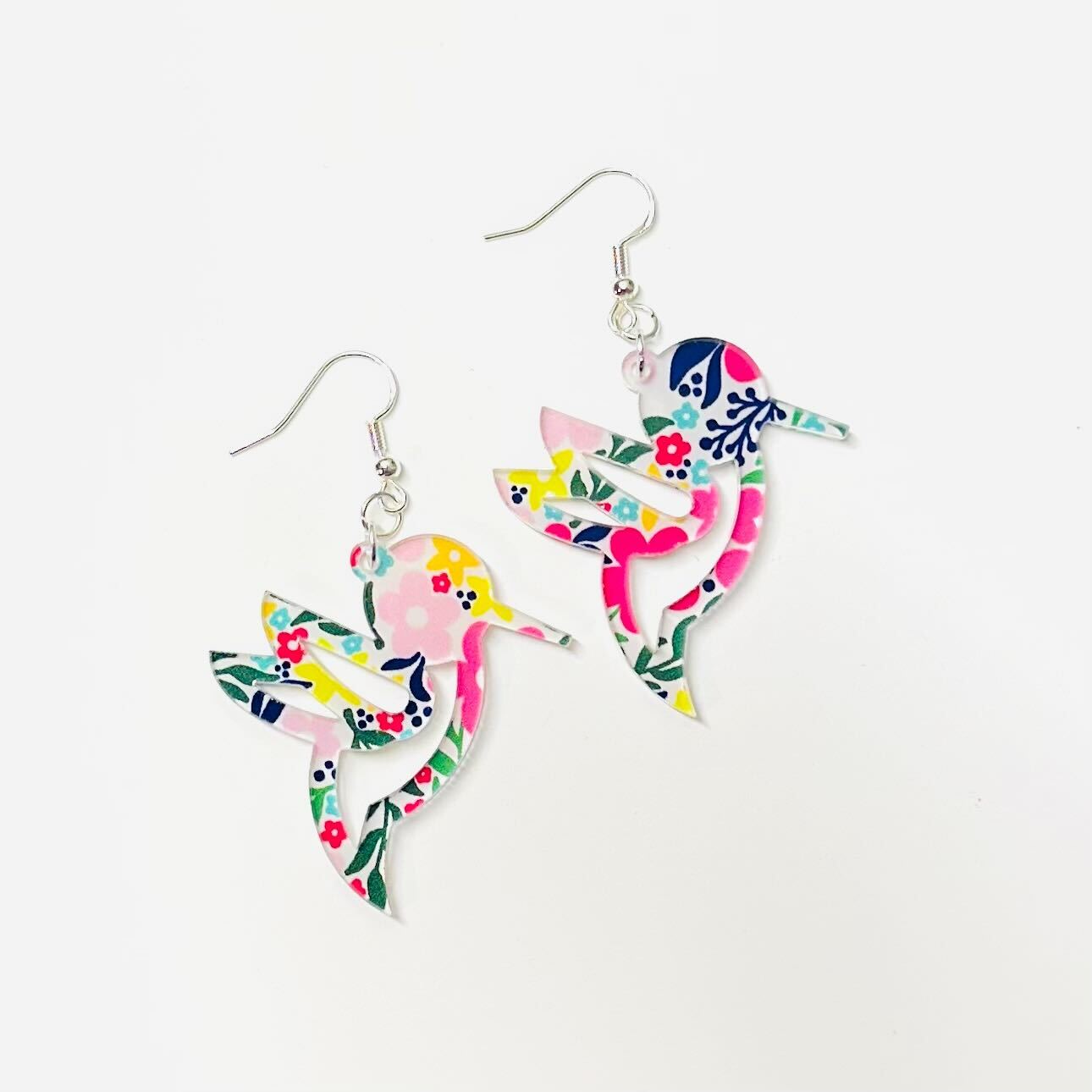 National Hummingbird Day Acrylic Dangle Theme Earrings