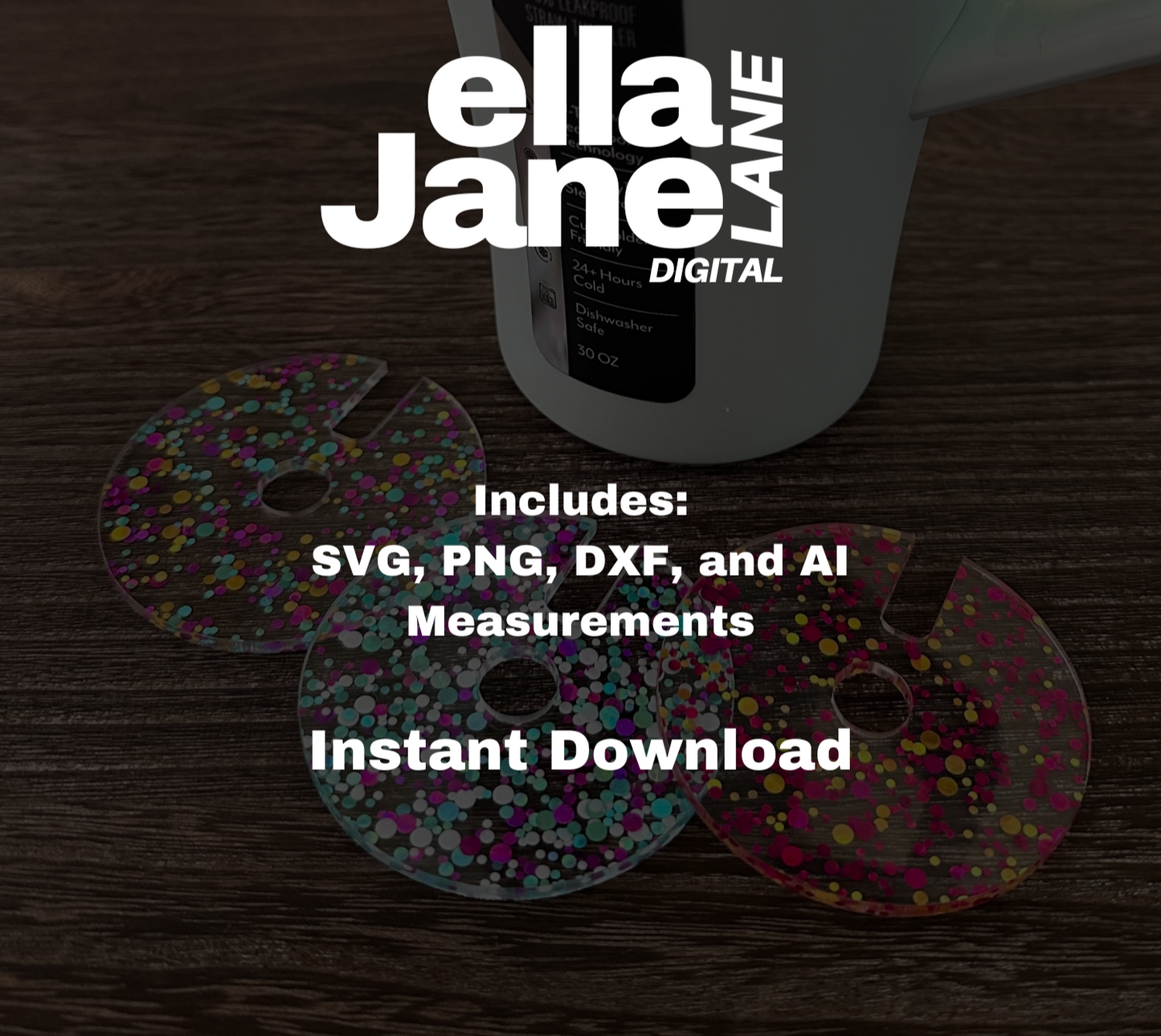 Tumbler Topper Laser Template for 30oz and 40oz Brumate Era