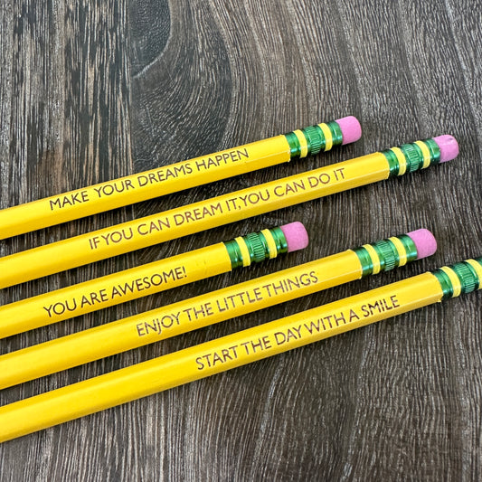 5-pack Personalized Classic Ticonderoga #2 Pencils