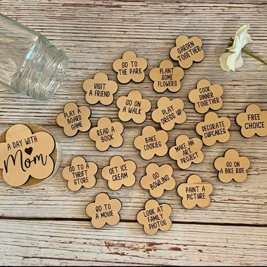 A Day with Mom Token Jar Game for Mother's Day